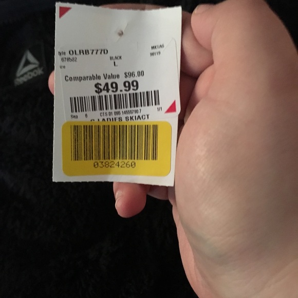 Reebok Sherpa zip up. New with tags - Picture 2 of 3
